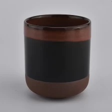 Cina portacandele in ceramica effetto argilla 430ml produttore