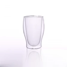porcelana cerveza de doble pared taza de cristal al por mayor fabricante