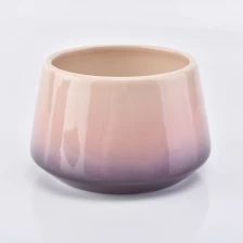 China bell shaped pink decorative candle jar manufacturer