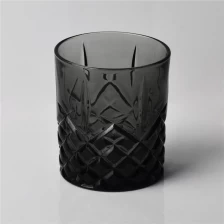 porcelana grabado vela negro frasco de vidrio fabricante