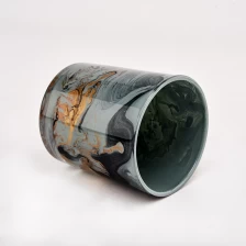 中国 黑色金玻璃蜡烛罐批发 制造商