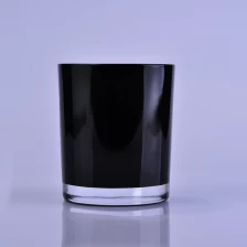 Chiny czarny na zewnątrz złoty galwaniczny szklany świecznik producent