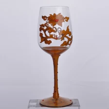 Chiny brązowy malowane szkło martini producent