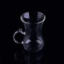China calabash shape borosilicate FDA safe glass tea cup manufacturer