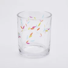 porcelana frascos de vela de vidrio con diseños de grabado en varios tamaños fabricante