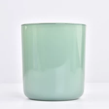 porcelana Color de caramelo 14 oz de fondo de vela de vidrio de fondo redondo fabricante