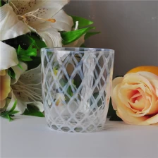 porcelana tarro de cristal entubado para los sostenedores de vela fabricante