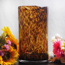 porcelana florero de vela de vidrio doblado fabricante