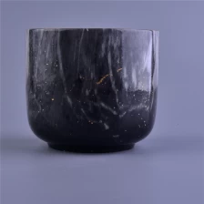 China ceramic candle jar with marble design wholesale Hersteller
