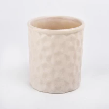 China ceramic candle jars with decorative 12oz Porcelain jar wholesales manufacturer