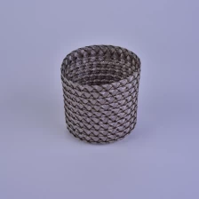 China ceramic knit pattern candle holder manufacturer