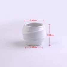 Chiny tealight białe ceramiczne uchwyty szyby producent