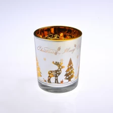 China christmas votive glass candle jars tealight holders manufacturer