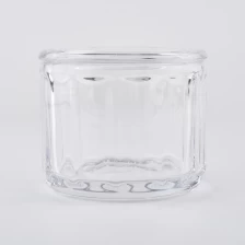 Cina vaso di vetro trasparente da 300 ml con coperchio in vetro produttore