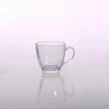 China small glass tea cup & glass coffee mug with handle manufacturer