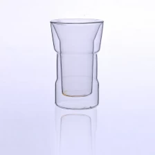 porcelana clear double wall glass for coffee fabricante