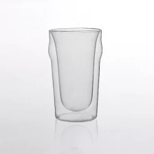 Cina clear double wall glass for tea produttore