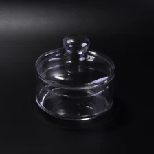 中国 蓋付きの透明なガラスのキャンドルジャー メーカー