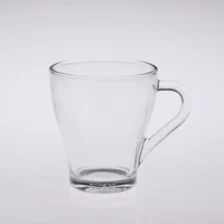China clear glass coffee cup with handle manufacturer