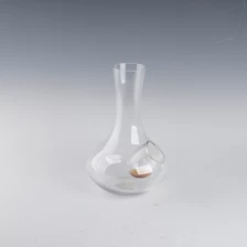China clear glass decanter with ice hole manufacturer
