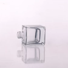 Chiny clear square glass perfume bottle producent
