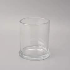 中国 用于蜡烛制作的12盎司透明带底座玻璃罐 制造商