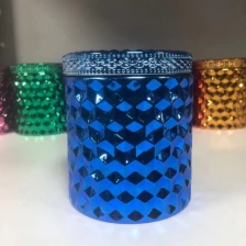 China farbiges galvanisch gewebtes Glas mit Deckel Silber innen Hersteller