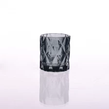Chiny colored engraving glass candle holder producent