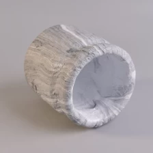 porcelana Soporte de vela de hormigón con acabado de línea de mármol fabricante