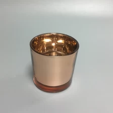 China copper color glass candle jar fabricante