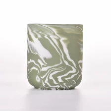 porcelana Vendedores de cerámica personalizados Proveedor de contenedores de velas de cerámica redonda fabricante