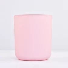 中国 定制空的500毫升粉红色玻璃蜡烛罐为情人节 制造商