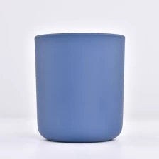 China benutzerdefinierte runde untere Kerzenglas gefrostetes Glas Hersteller