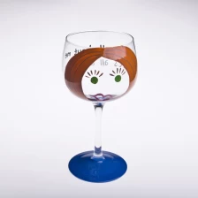 Chiny cute girl malowane czerwone martini szkła producent
