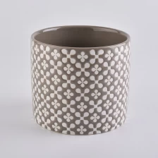 China Zylinder Keramik Kerzengläser für Weihnachten Hersteller