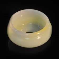 China suporte de cilindro vela jarra de vela de vidro jade rodada fabricante