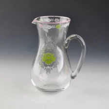 porcelana decaled jarra de agua de cristal fabricante