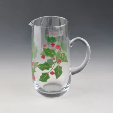 porcelana decaled jarra de agua de cristal transparente fabricante