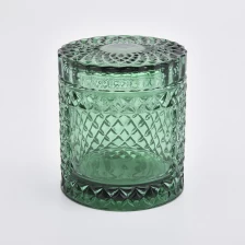 Cina glass candle holder with lids for you produttore