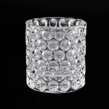 China diamond decorated glass candle jars 10oz manufacturer