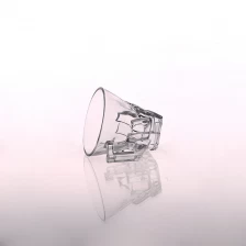 Chine motif gaufré tasse en verre carré fabricant