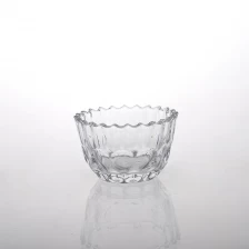 Cina vetro goffratura vaso candela con coperchio produttore