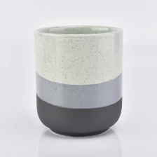China empty ceramic candle jars porcelain candle holder wholesale manufacturer