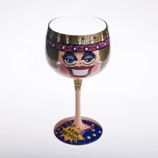 Chine visage peint verre à martini fabricant