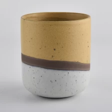 porcelana elegante recipiente de cerámica con fondo curvo para hacer velas fabricante