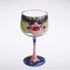 Chiny gruba kobieta malowane szkło martini producent