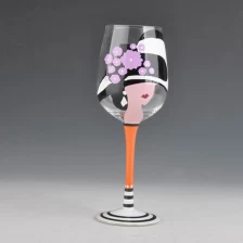 China flower painted margarita glass with 409ml manufacturer