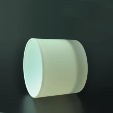 中国 磨砂白色玻璃蜡烛杯 制造商