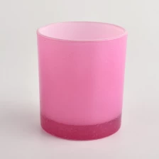 China jarra de vela de vidro rosa de 8 onças fosca a granel fabricante