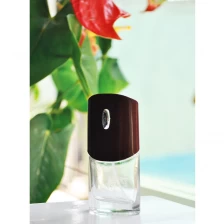 porcelana botella de perfume de cristal con tapa marrón fabricante